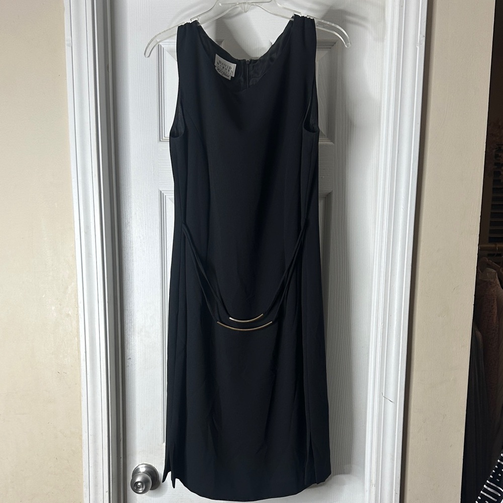 Chic Black David Warren Sleeveless Midi Dress